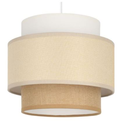 Brilagi - Lustre suspenso por cabo RESNA 1xE27/60W/230V diâmetro 20 cm creme/bege