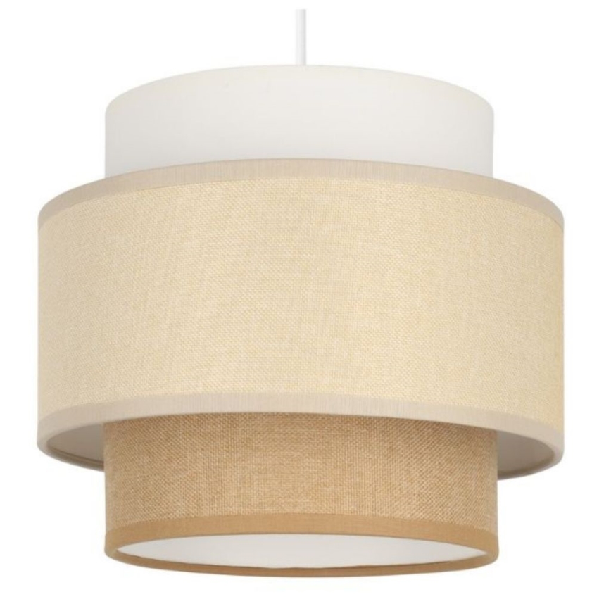 Brilagi - Lustre suspenso por cabo RESNA 1xE27/60W/230V diâmetro 20 cm creme/bege