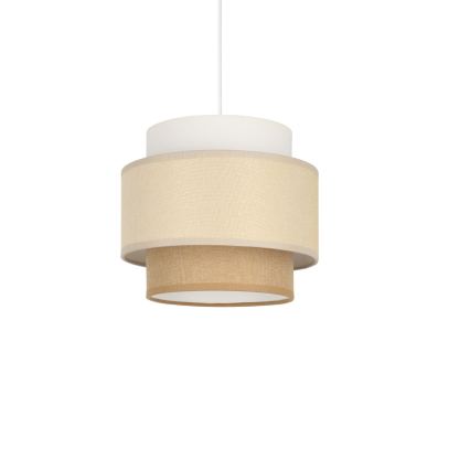 Brilagi - Lustre suspenso por cabo RESNA 1xE27/60W/230V diâmetro 20 cm creme/bege