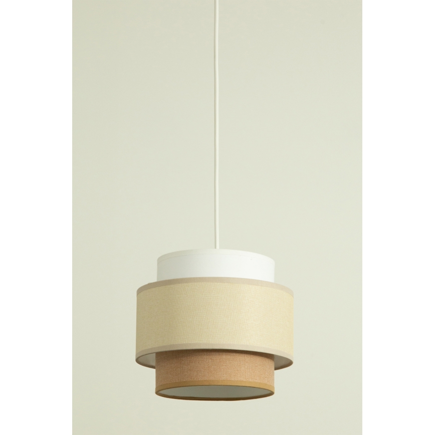 Brilagi - Lustre suspenso por cabo RESNA 2xE27/60W/230V Ø 30 cm creme/bege