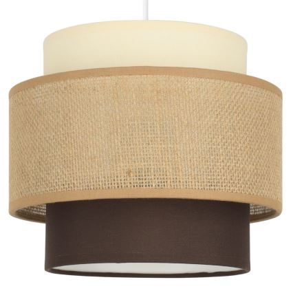 Brilagi - Lustre suspenso por cabo RESNA 3xE27/60W/230V Ø 45 cm bege/preto
