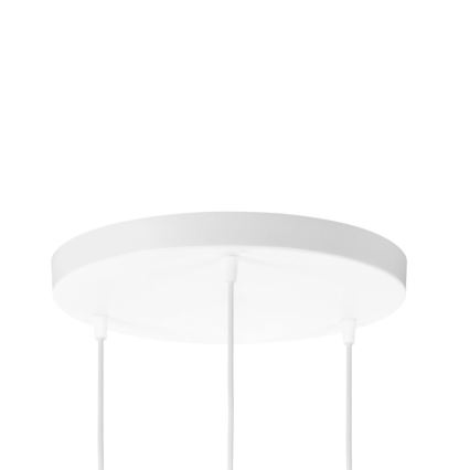 Brilagi - Lustre suspenso por cabo RESNA 3xE27/60W/230V Ø 45 cm castanho/bege