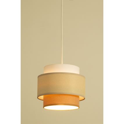 Brilagi - Lustre suspenso por cabo RESNA 3xE27/60W/230V Ø 45 cm creme/bege