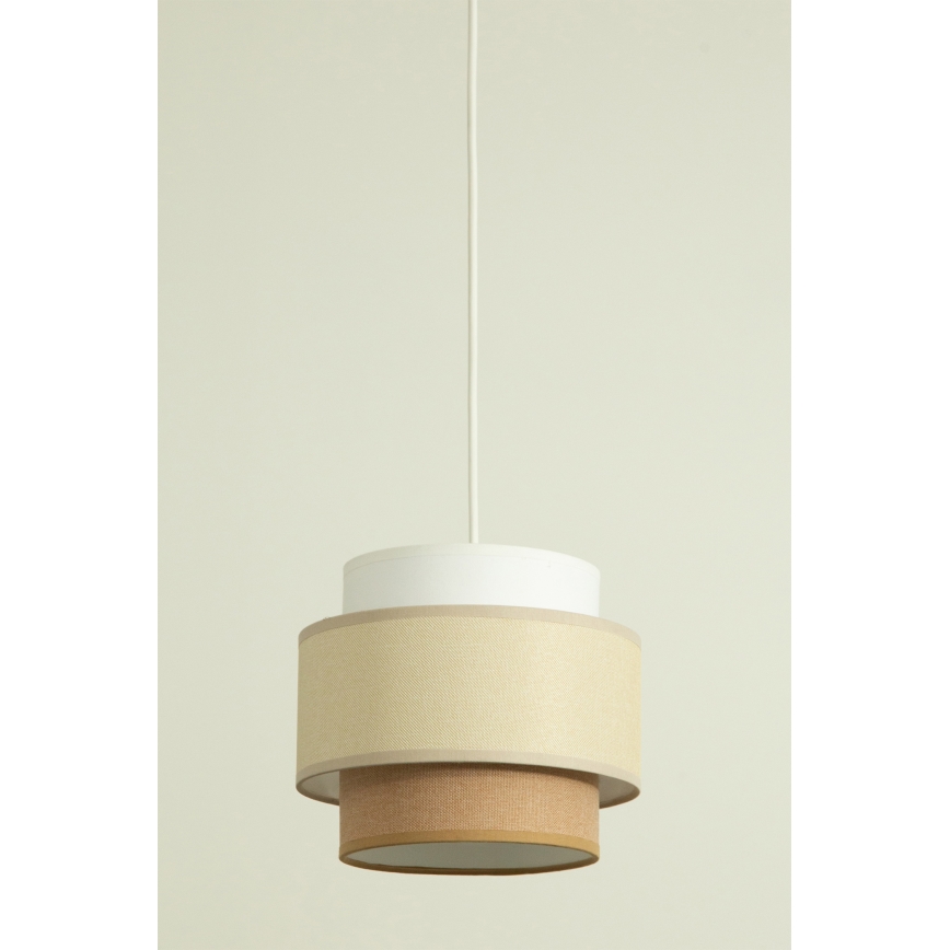 Brilagi - Lustre suspenso por cabo RESNA 3xE27/60W/230V Ø 45 cm creme/bege