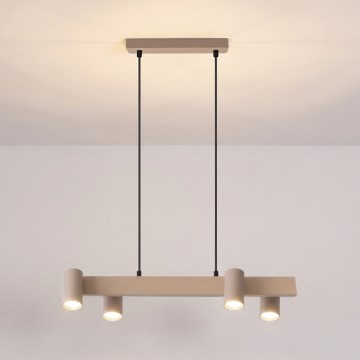 Brilagi - Lustre suspenso por cabo SELE 4xGU10/30W/230V bege