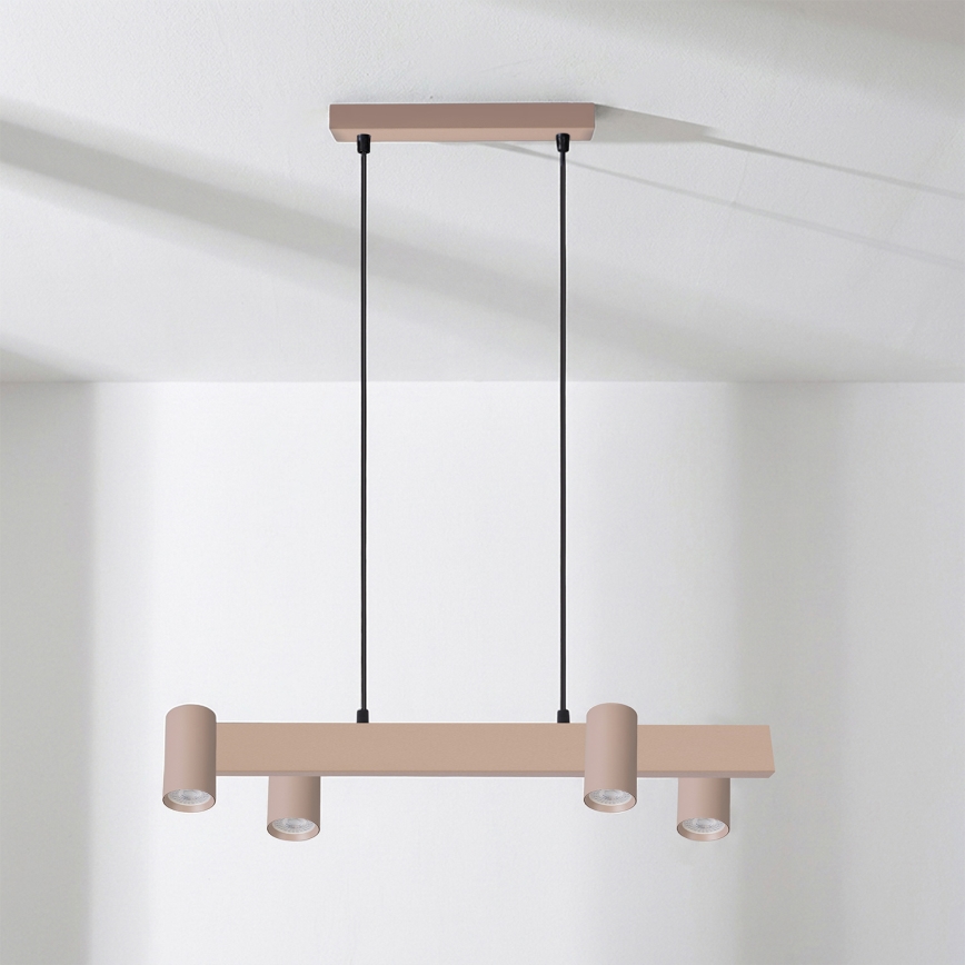 Brilagi - Lustre suspenso por cabo SELE 4xGU10/30W/230V bege