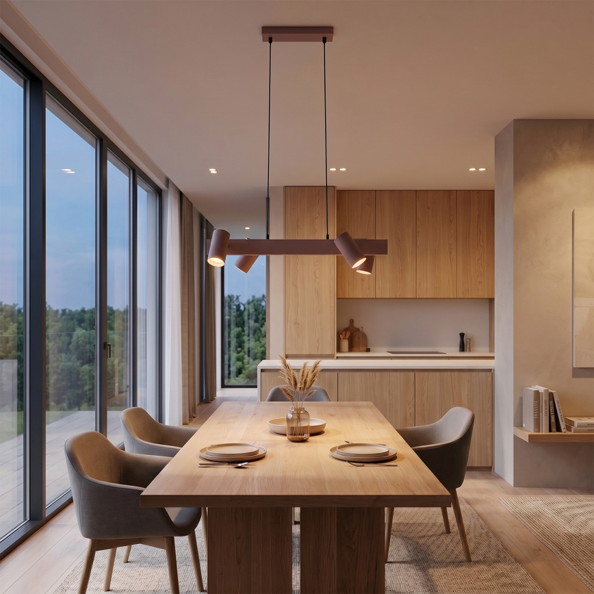 Brilagi - Lustre suspenso por cabo SELE 4xGU10/30W/230V bege