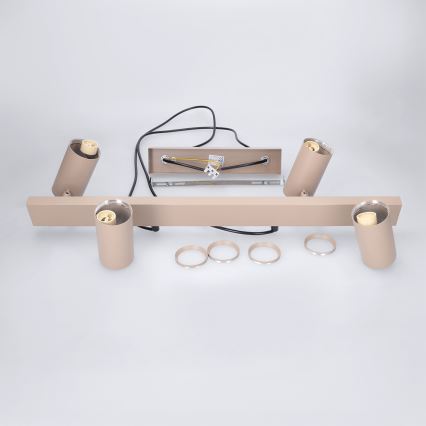 Brilagi - Lustre suspenso por cabo SELE 4xGU10/30W/230V bege