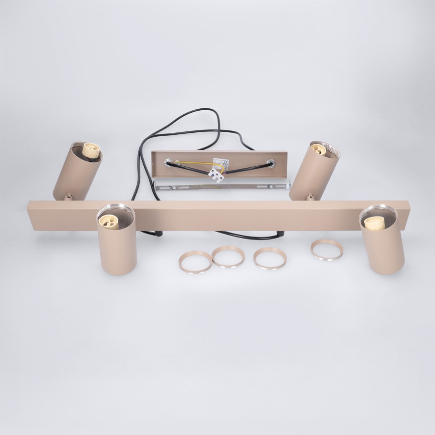 Brilagi - Lustre suspenso por cabo SELE 4xGU10/30W/230V bege