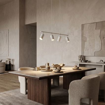 Brilagi - Lustre suspenso por cabo SELE 4xGU10/30W/230V branco