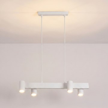 Brilagi - Lustre suspenso por cabo SELE 4xGU10/30W/230V branco