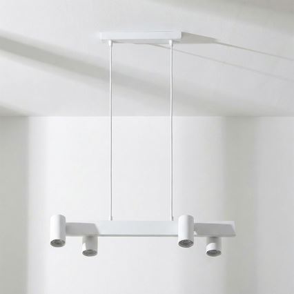 Brilagi - Lustre suspenso por cabo SELE 4xGU10/30W/230V branco