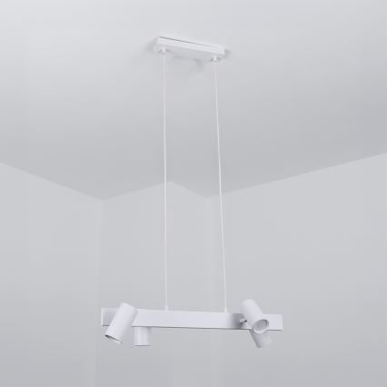 Brilagi - Lustre suspenso por cabo SELE 4xGU10/30W/230V branco
