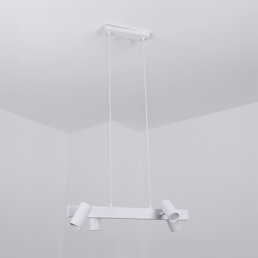 Brilagi - Lustre suspenso por cabo SELE 4xGU10/30W/230V branco