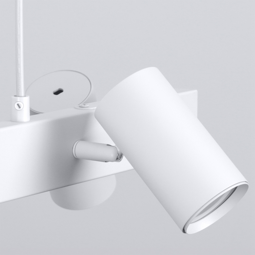 Brilagi - Lustre suspenso por cabo SELE 4xGU10/30W/230V branco