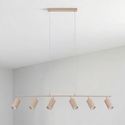 BRILAGI - Lustre suspenso por cabo SELE 6xGU10/30W/230V bege