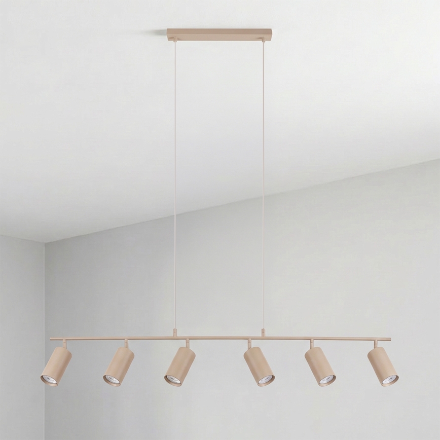 BRILAGI - Lustre suspenso por cabo SELE 6xGU10/30W/230V bege