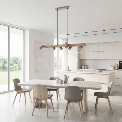 Brilagi - Lustre suspenso por cabo SELE 6xGU10/30W/230V bege