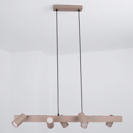 Brilagi - Lustre suspenso por cabo SELE 6xGU10/30W/230V bege