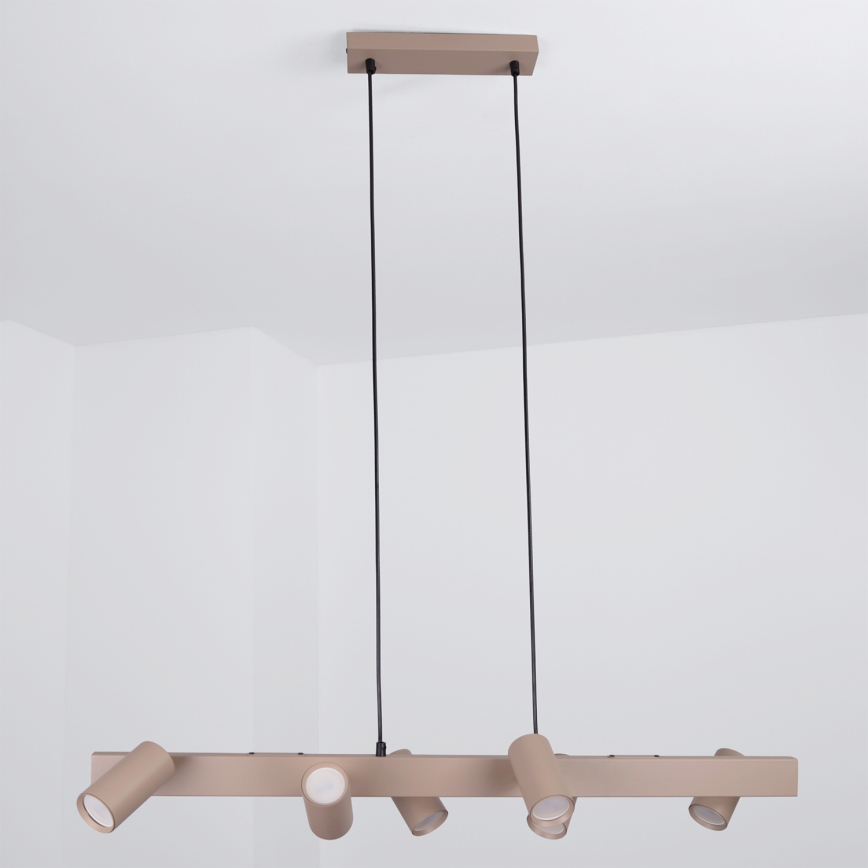 Brilagi - Lustre suspenso por cabo SELE 6xGU10/30W/230V bege