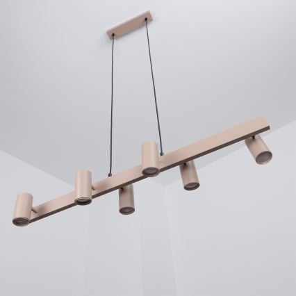 Brilagi - Lustre suspenso por cabo SELE 6xGU10/30W/230V bege