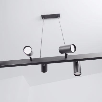 Brilagi - Lustre suspenso por cabo SELE 6xGU10/30W/230V preto