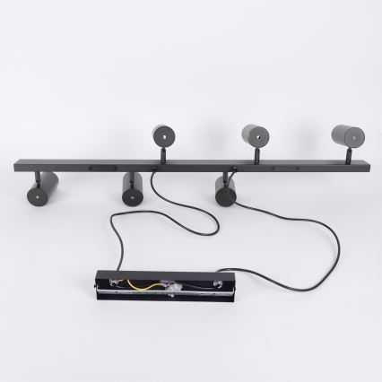 Brilagi - Lustre suspenso por cabo SELE 6xGU10/30W/230V preto