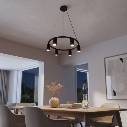BRILAGI - Lustre suspenso por cabo SELE 6xGU10/30W/230V preto