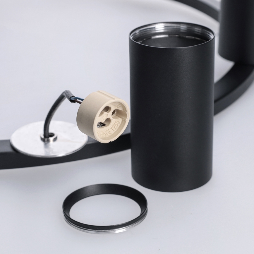 BRILAGI - Lustre suspenso por cabo SELE 6xGU10/30W/230V preto