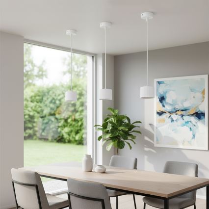 Brilagi - Lustre suspenso por cabo STRIPY 1xGX53/15W/230V branco