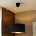 Brilagi - Lustre suspenso por cabo VELVET 1xE27/60W/230V Ø 40 cm preto/dourado