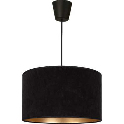 Brilagi - Lustre suspenso por cabo VELVET 1xE27/60W/230V Ø 40 cm preto/dourado