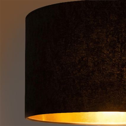 Brilagi - Lustre suspenso por cabo VELVET 1xE27/60W/230V Ø 40 cm preto/dourado