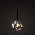Brilagi - Lustre suspenso por cabo VULCANO 1xG9/8W/230V bronze/bege fumado