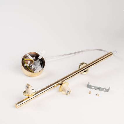 BRILAGI - Lustre suspenso por cabo VULCANO 3xG9/8W/230V dourado/bege fumê