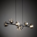 Brilagi - Lustre suspenso por cabo VULCANO 7xG9/8W/230V preto/preto fumê