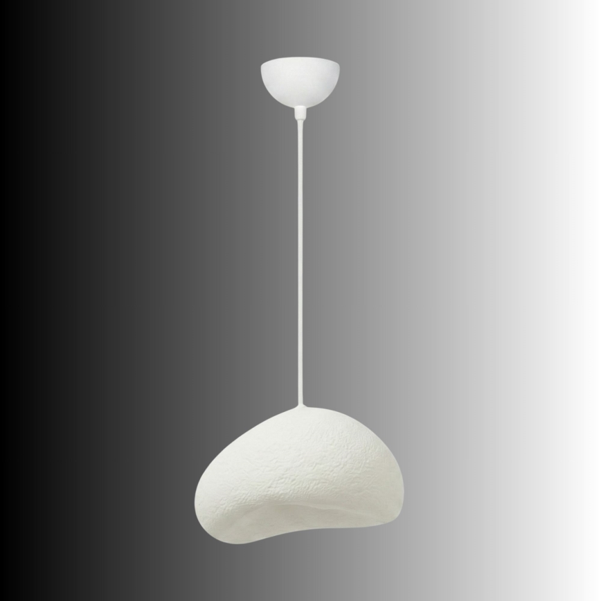 Brilagi - Lustre suspenso por cabo WABI SABI 1xE27/40W/230V diâmetro 32 cm branco
