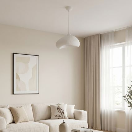 Brilagi - Lustre suspenso por cabo WABI SABI 1xE27/40W/230V diâmetro 32 cm branco