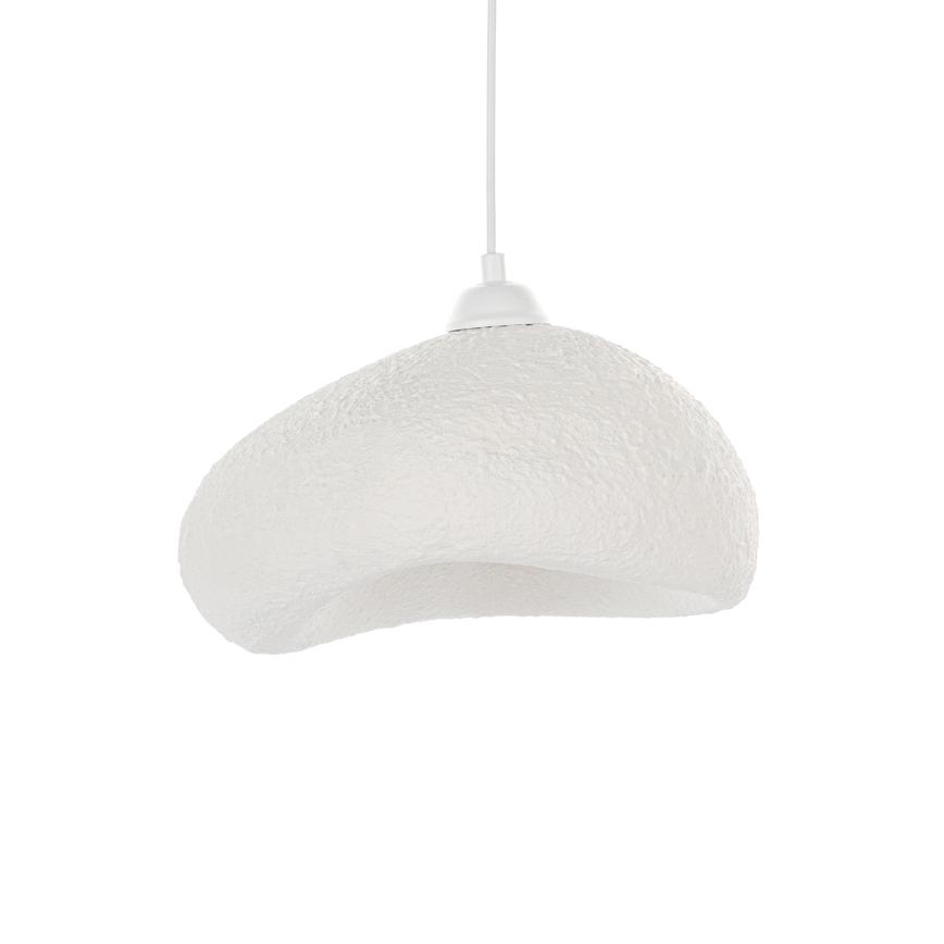 Brilagi - Lustre suspenso por cabo WABI SABI 1xE27/40W/230V diâmetro 32 cm branco