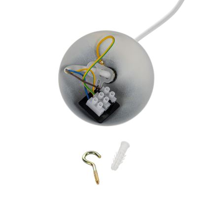 Brilagi - Lustre suspenso por cabo WABI SABI 1xE27/40W/230V diâmetro 32 cm branco