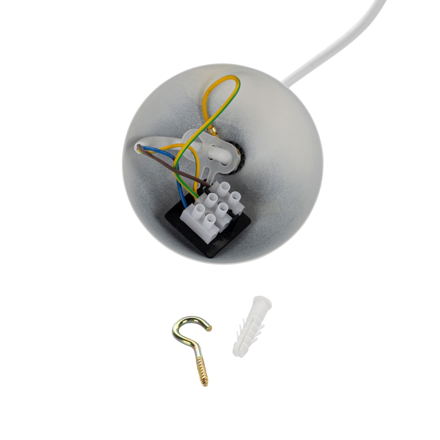 Brilagi - Lustre suspenso por cabo WABI SABI 1xE27/40W/230V diâmetro 32 cm branco