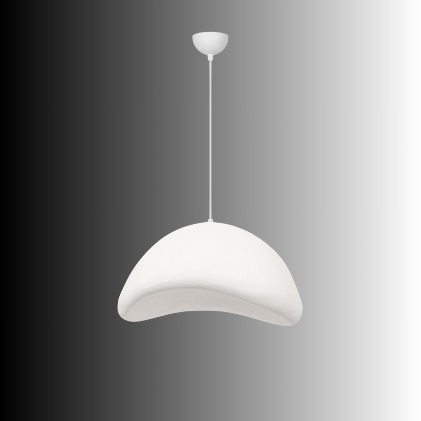 Brilagi - Lustre suspenso por cabo WABI SABI 1xE27/40W/230V diâmetro 52 cm branco