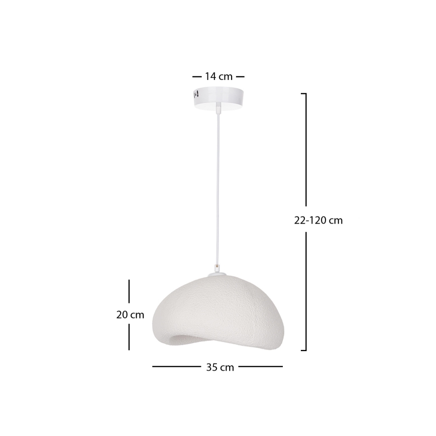 Brilagi - Lustre suspenso por cabo WABI SABI 1xE27/40W/230V Ø 35 cm branco