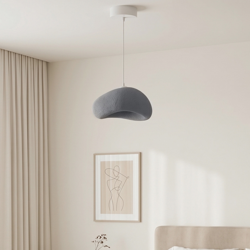 Brilagi - Lustre suspenso por cabo WABI SABI 1xE27/40W/230V Ø 35 cm cinzento