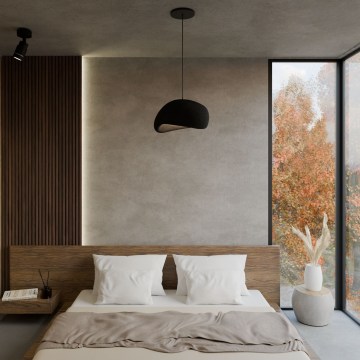 Brilagi - Lustre suspenso por cabo WABI SABI 1xE27/40W/230V Ø 35 cm preto