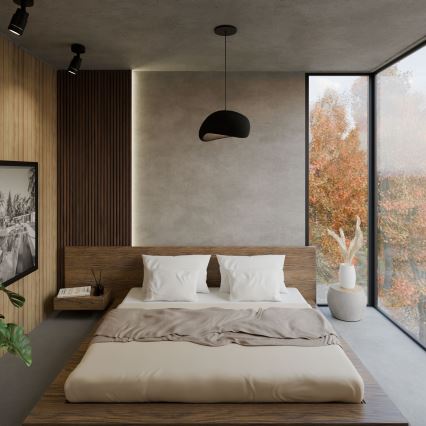 Brilagi - Lustre suspenso por cabo WABI SABI 1xE27/40W/230V Ø 35 cm preto