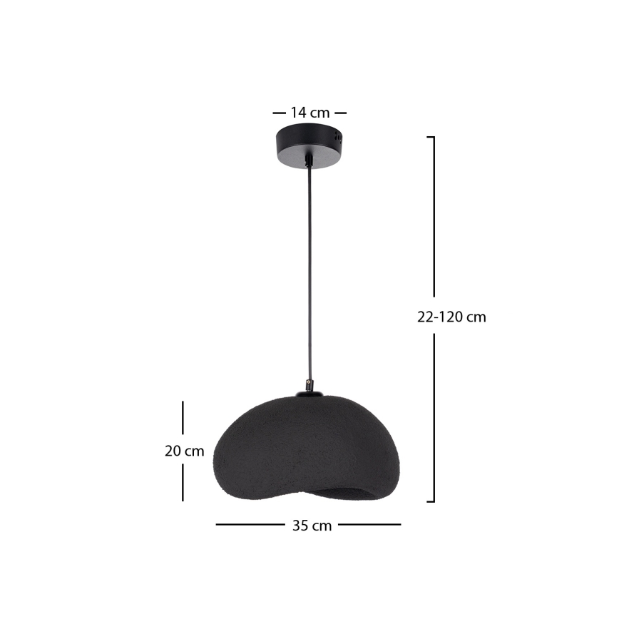 Brilagi - Lustre suspenso por cabo WABI SABI 1xE27/40W/230V Ø 35 cm preto