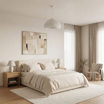 Brilagi - Lustre suspenso por cabo WABI SABI 1xE27/40W/230V Ø 50 cm branco