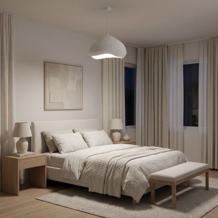 Brilagi - Lustre suspenso por cabo WABI SABI 1xE27/40W/230V Ø 50 cm branco