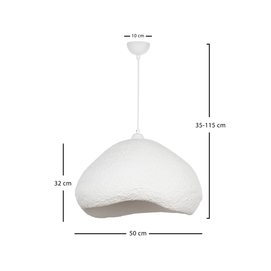 Brilagi - Lustre suspenso por cabo WABI SABI 1xE27/40W/230V Ø 50 cm branco